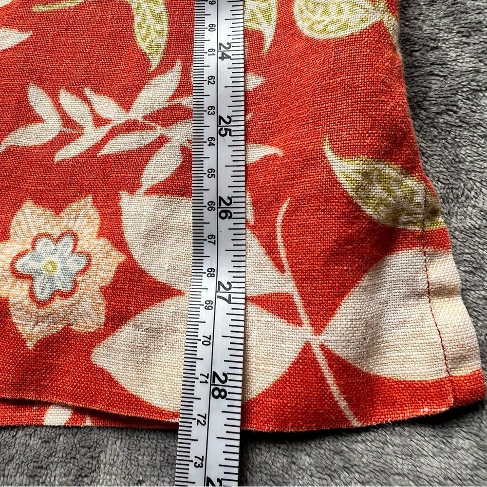 Spiegel Red/Orange Floral Button Down Shirt - Picture 10 of 16